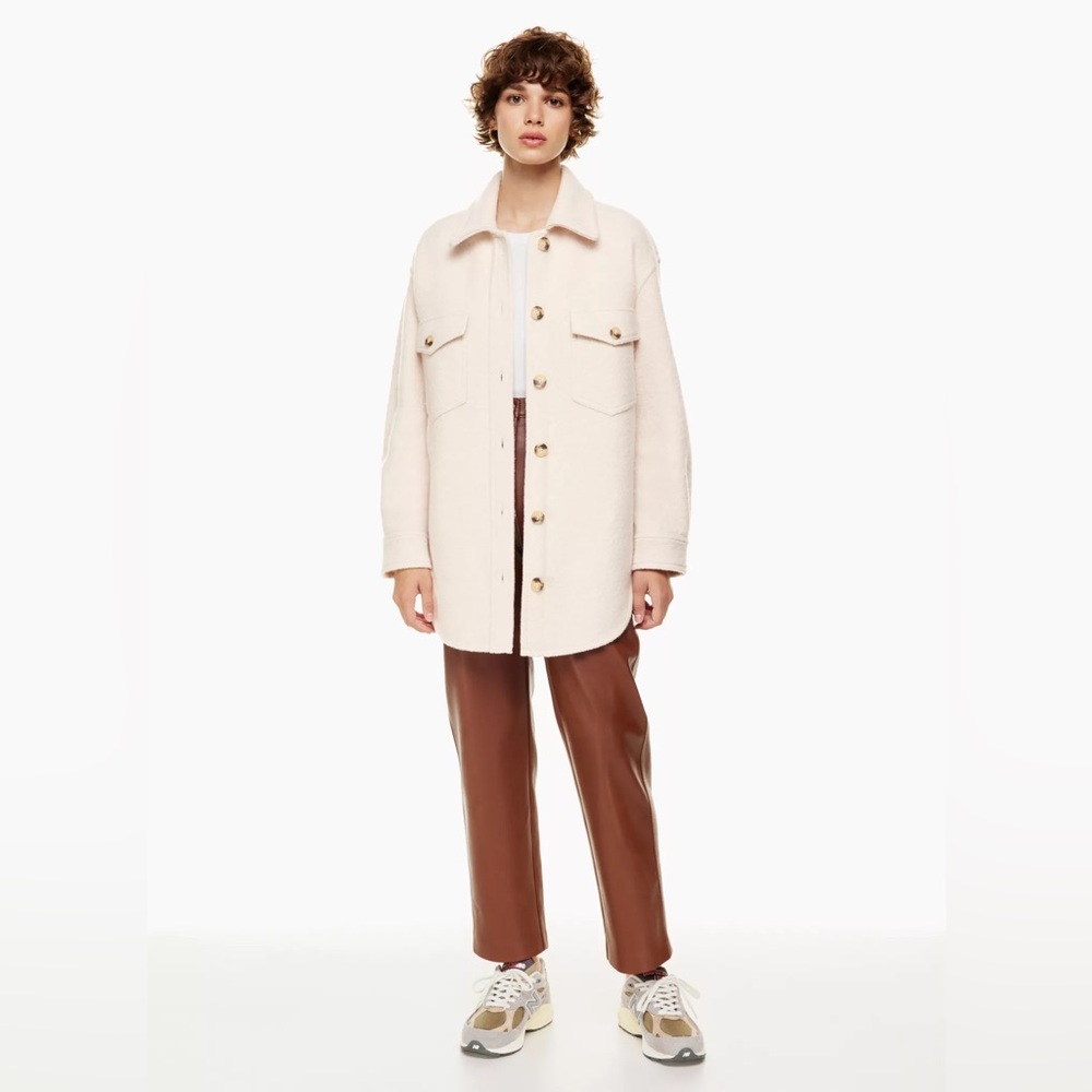 The Ganna Shirt Jacket Heather Bone